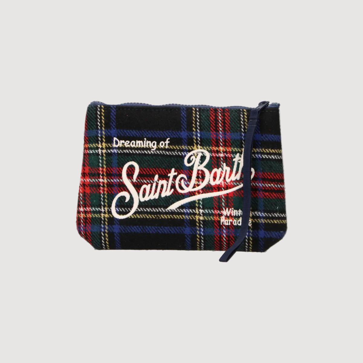 Mc2 Saint Barth pochette Aline Wool Tartan