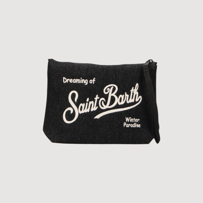 Mc2 Saint Barth pochette Aline denim nera