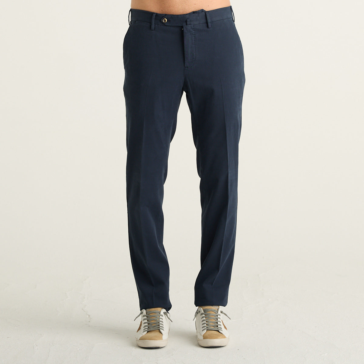 PT Torino Pantaloni Uomo Blu Navy Slim Fit con Tasche America