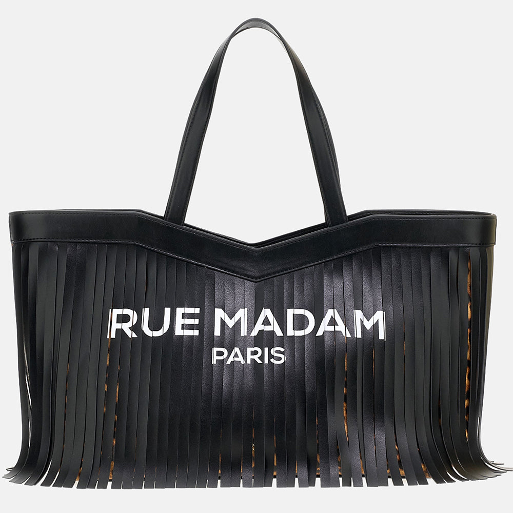 Rue Madam Paris Sauvage Shopping bag leopard