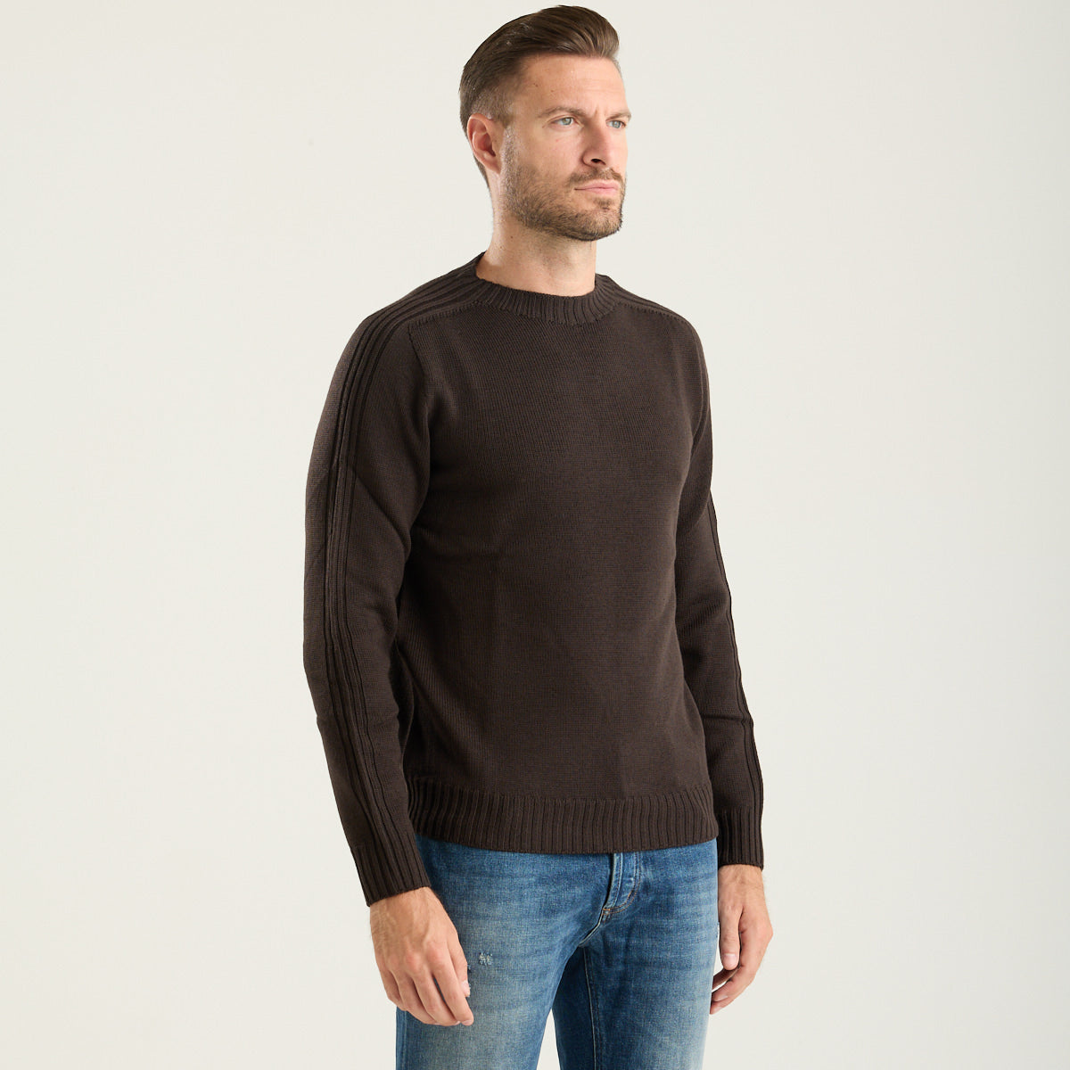 Dondup maglione girocollo marrone