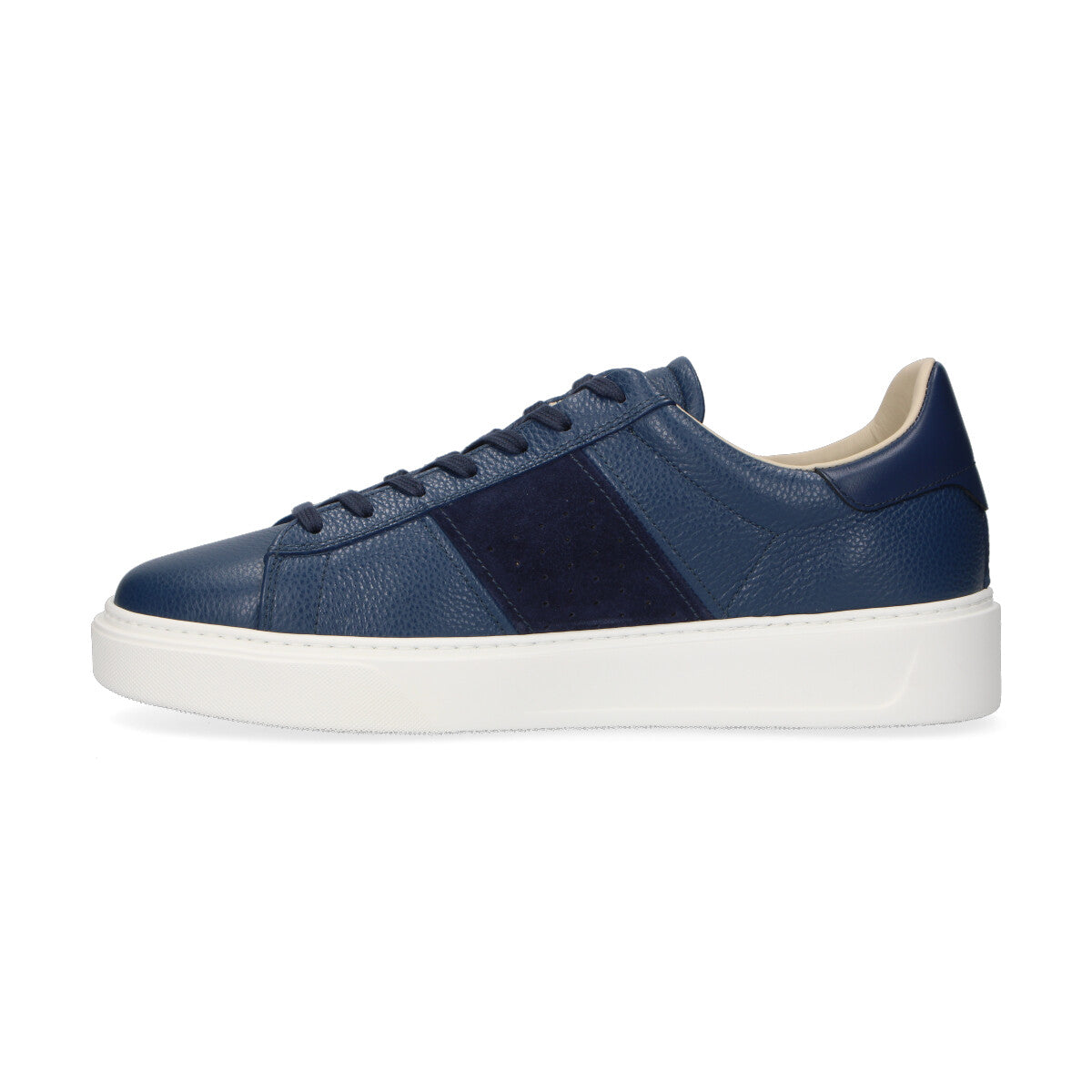Woolrich sneaker in pelle e camoscio blu