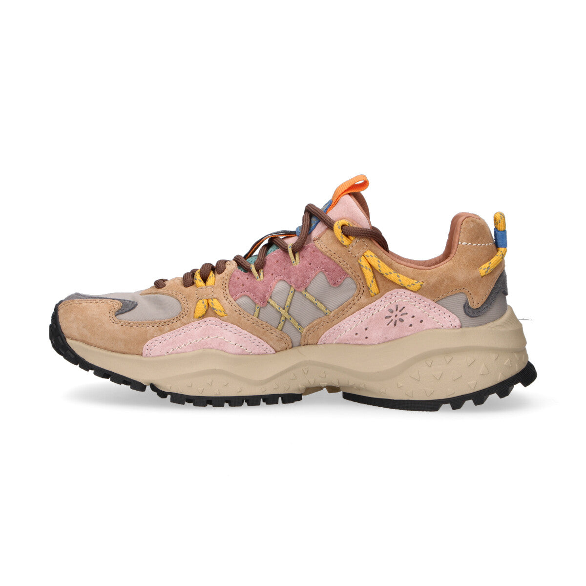 Flower Mountain sneaker Yamabushi in camoscio beige rosa