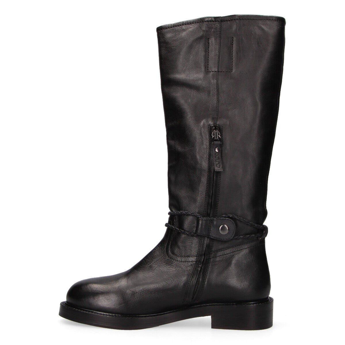 Zolfo stivale in pelle nera