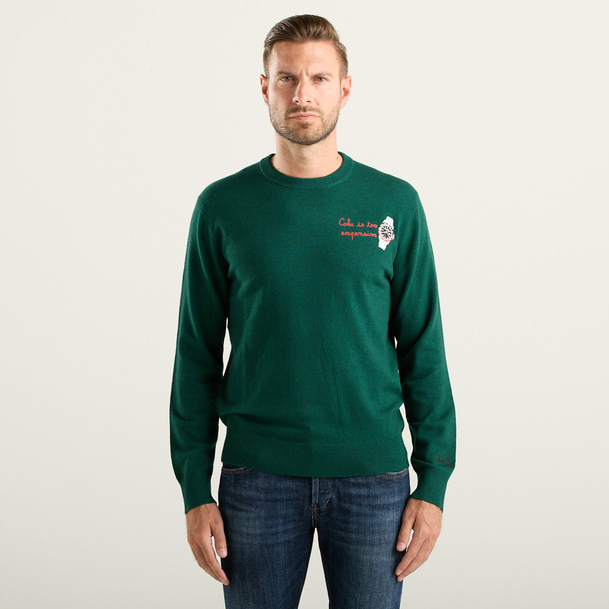 MC2 Saint Barth Heron Light Maglione Uomo con Ricamo Rolex