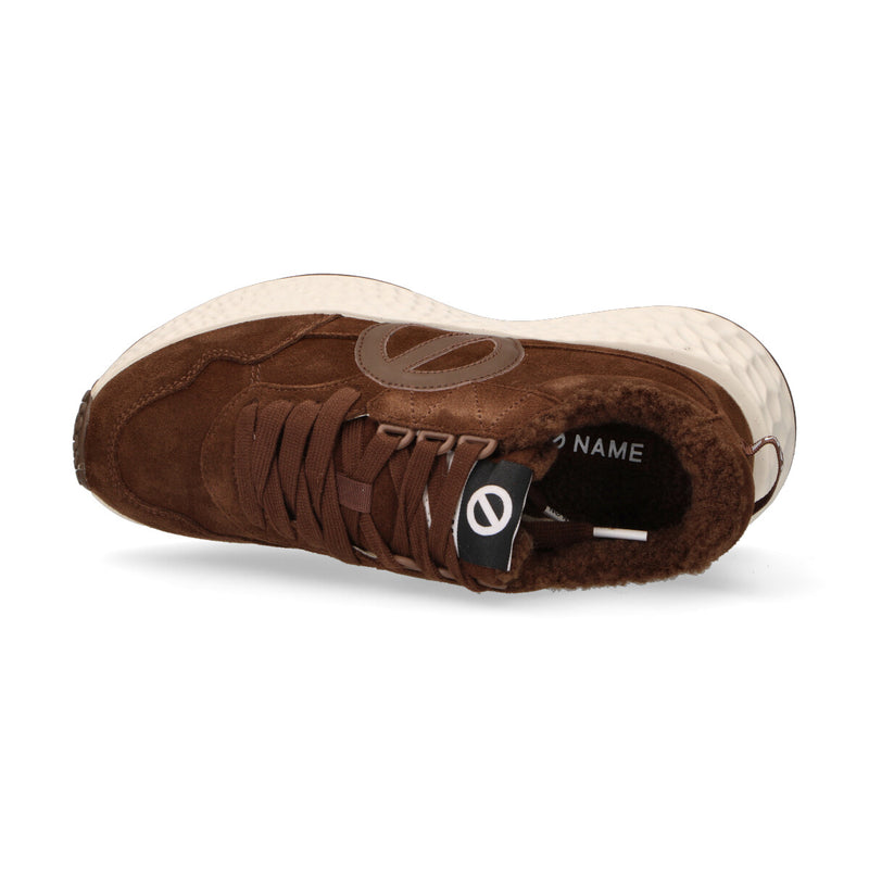 No Name sneaker Carter Jogger in camoscio marrone