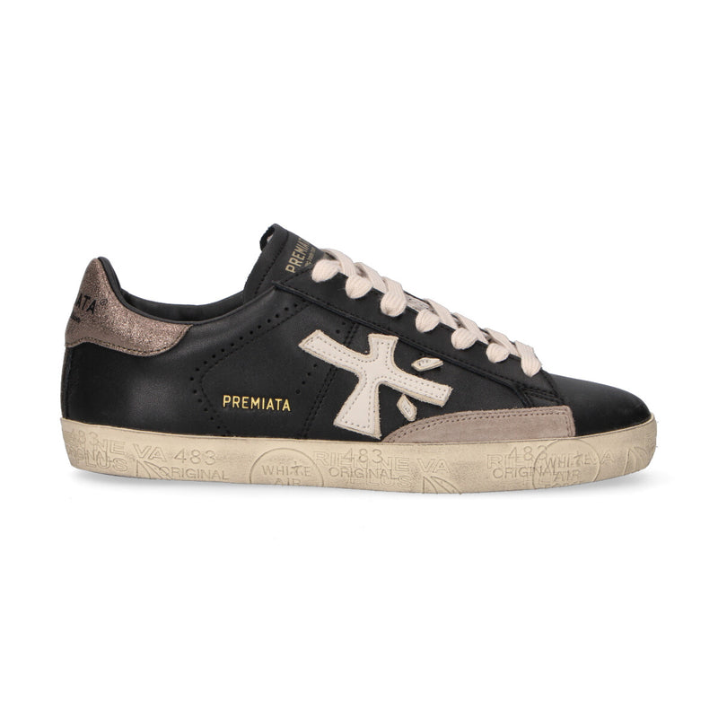 Premiata sneaker Stevend in pelle nera