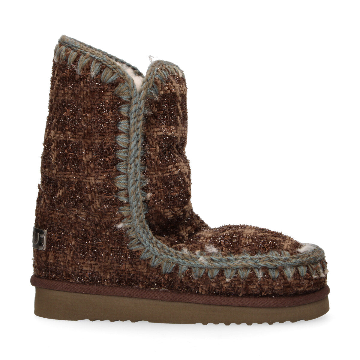 Mou boot Eskimo 24 lurex tweed marrone