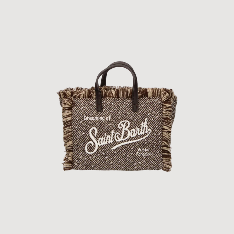 Mc2 Saint Barth borsa Vanity Mini Wool Herringbone