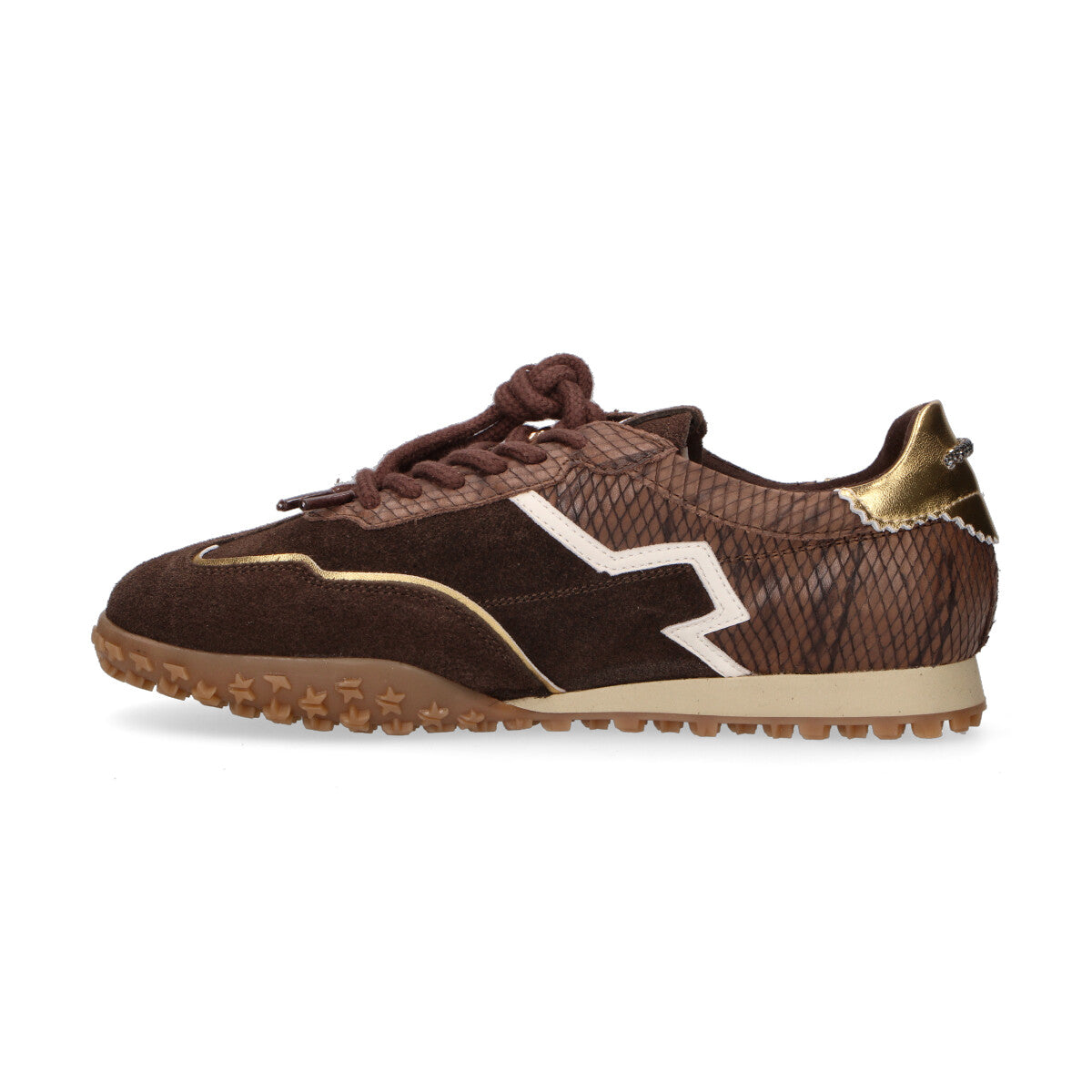 Gio+ sneaker Cielo in camoscio marrone