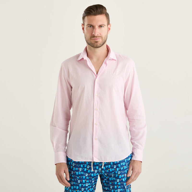 Mc2 Saint Barth camicia leggera rosa
