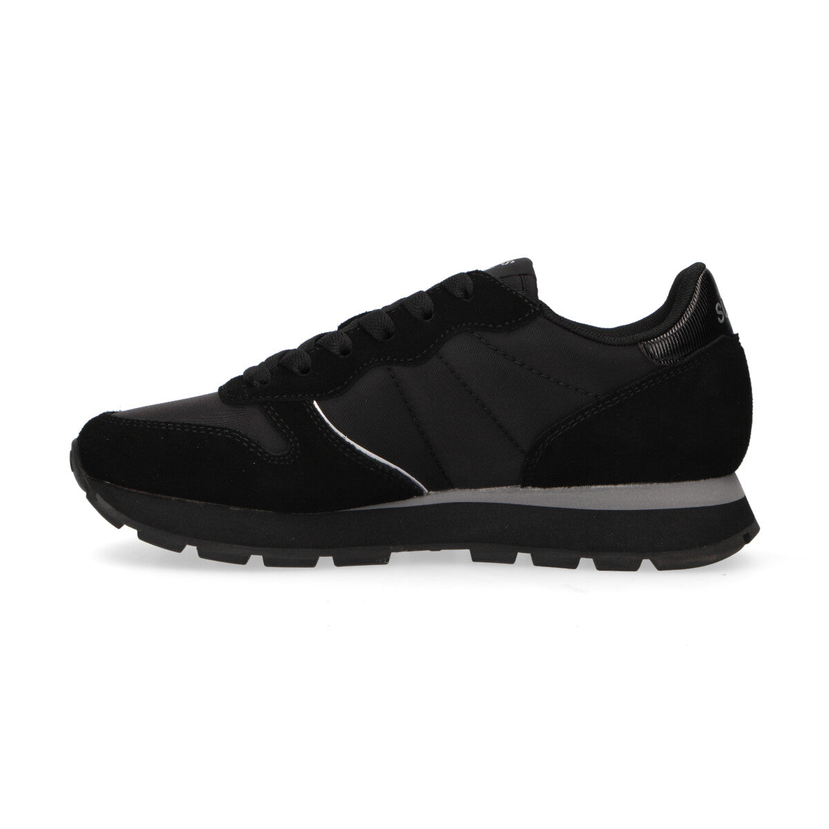 Sun68 sneaker Ally Silver in camoscio nera