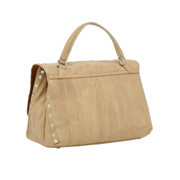 Zanellato borsa Postina S Plissè beige Lio grande