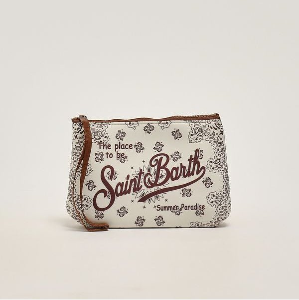 Mc2 Saint Barth pochette Aline Bandanna Round beige