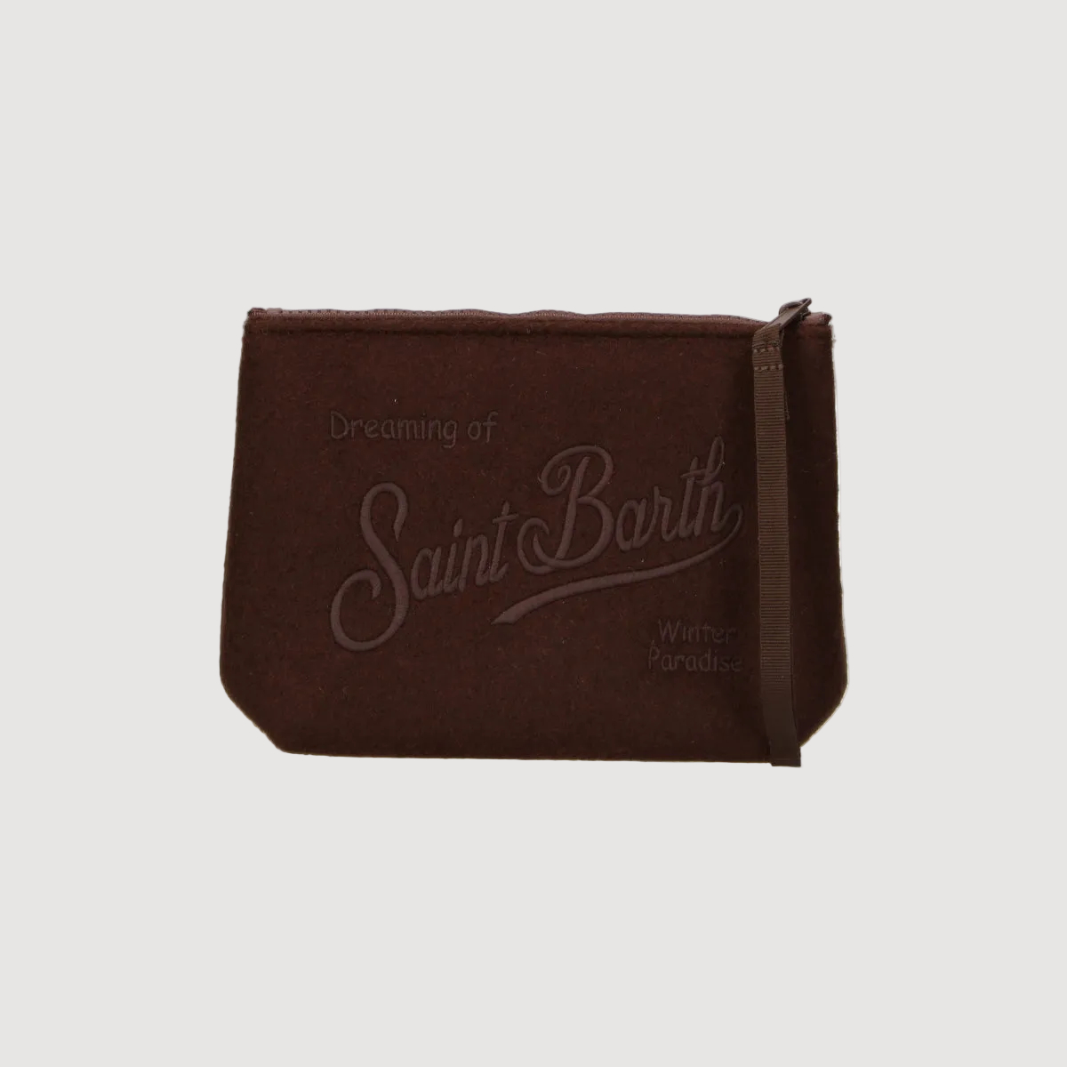 Mc2 Saint Barth pochette Aline Felt marrone