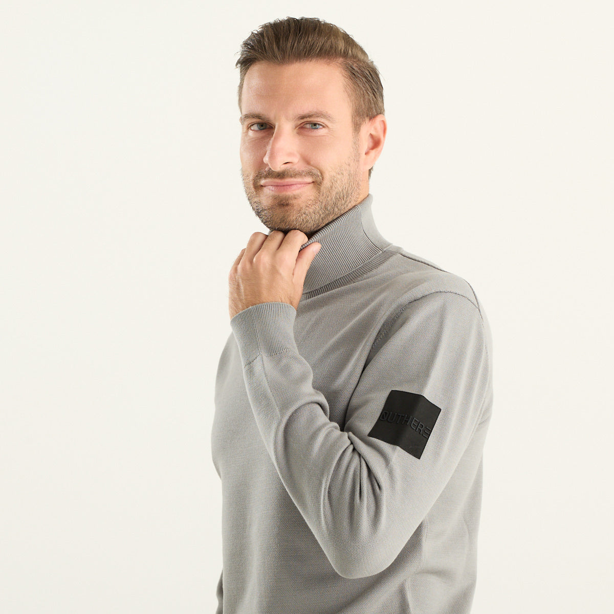 Maglia Dolcevita Uomo Grigia Outhere