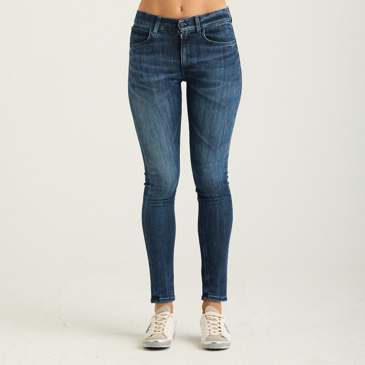 Dondup jeans kim skinny denim blu scuro