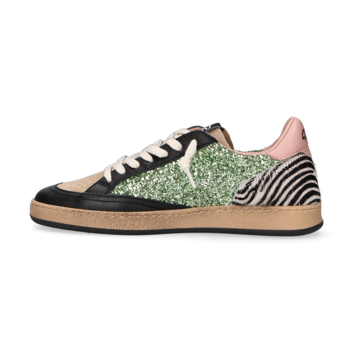 4B12 Sneakers donna playnew glitter e cavallino