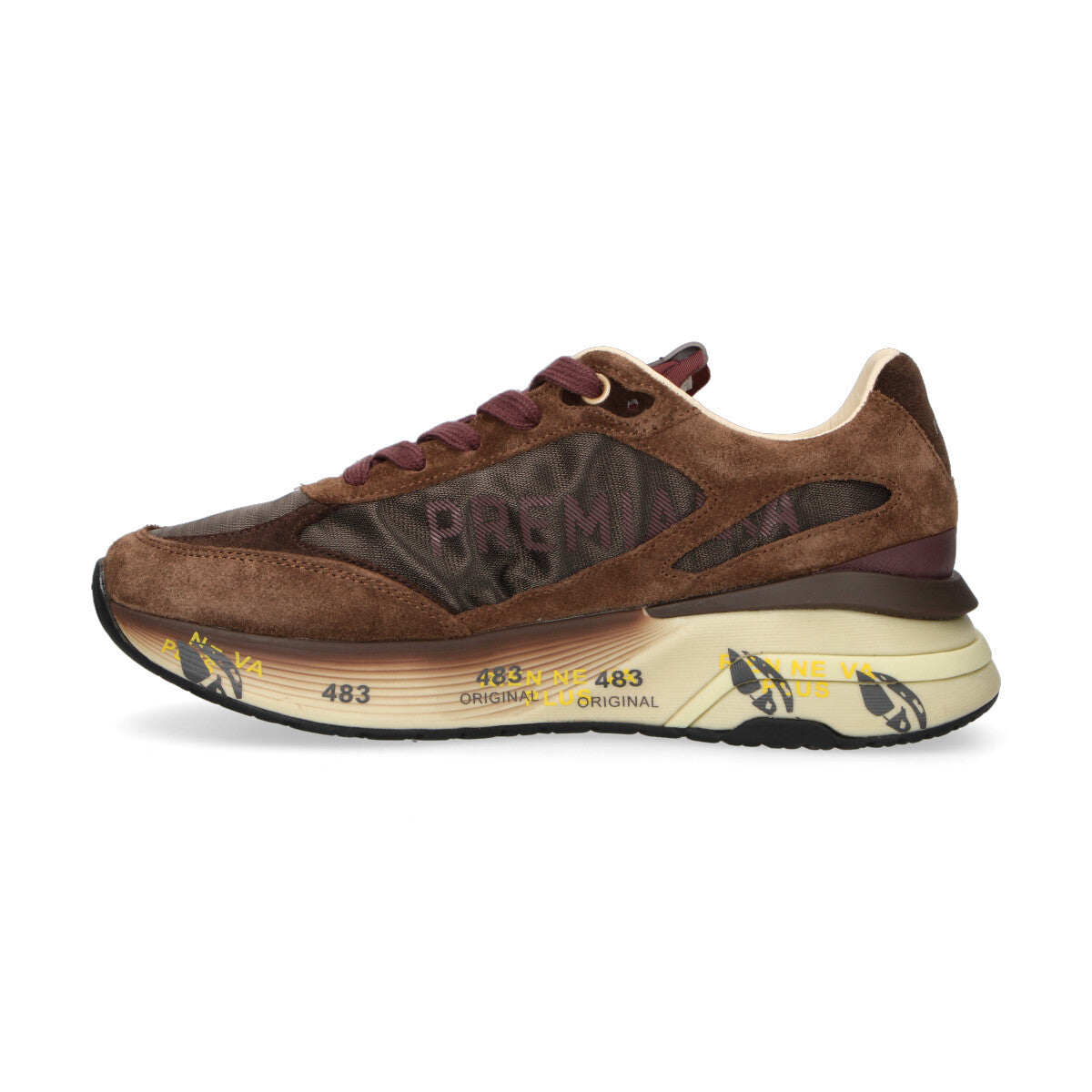Premiata sneaker Moerund in nylon marrone