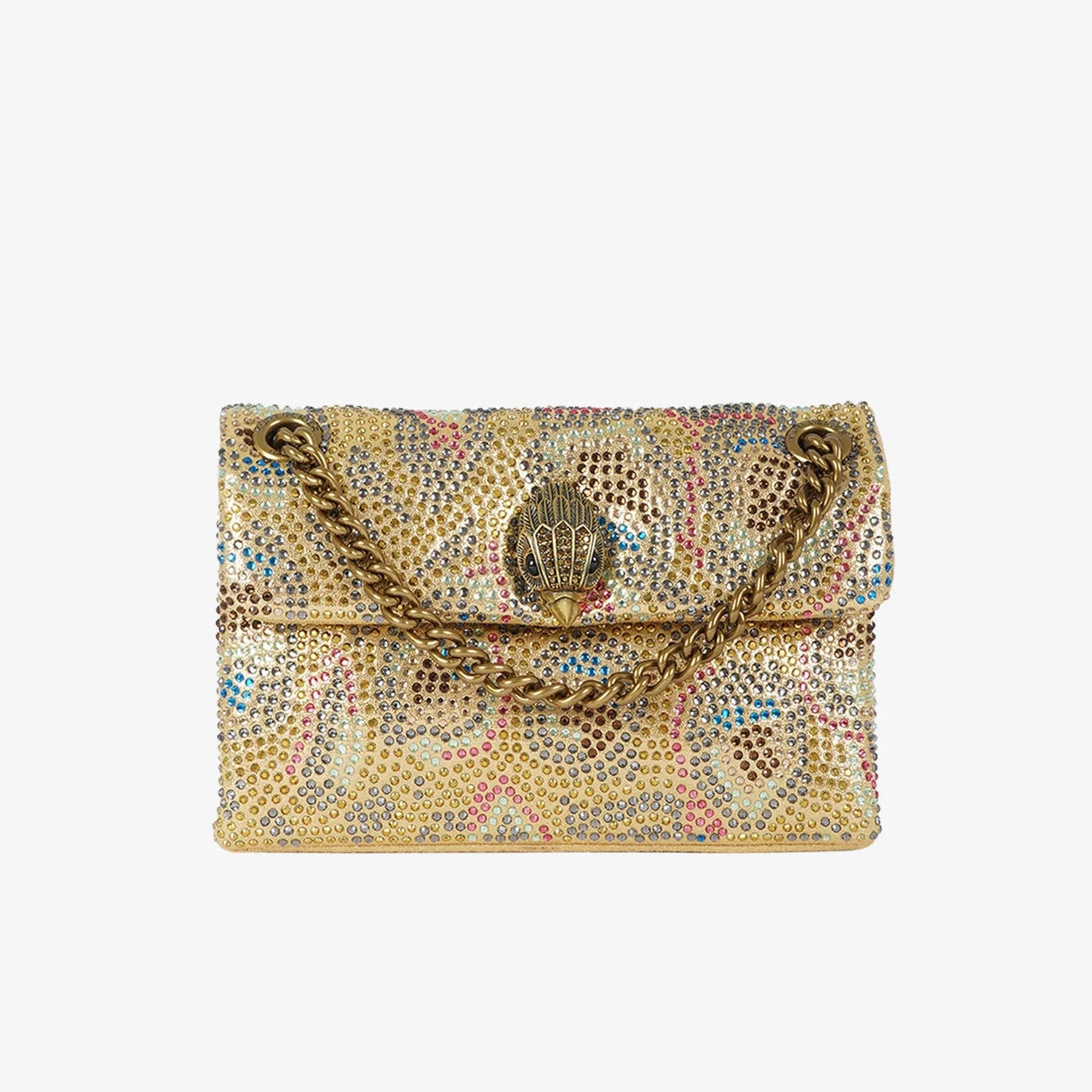 Kurt Geiger borsa Fabric mini Kensington oro