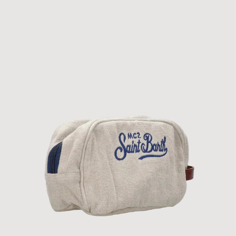 Mc2 Saint Barth Beauty bag in lino beige
