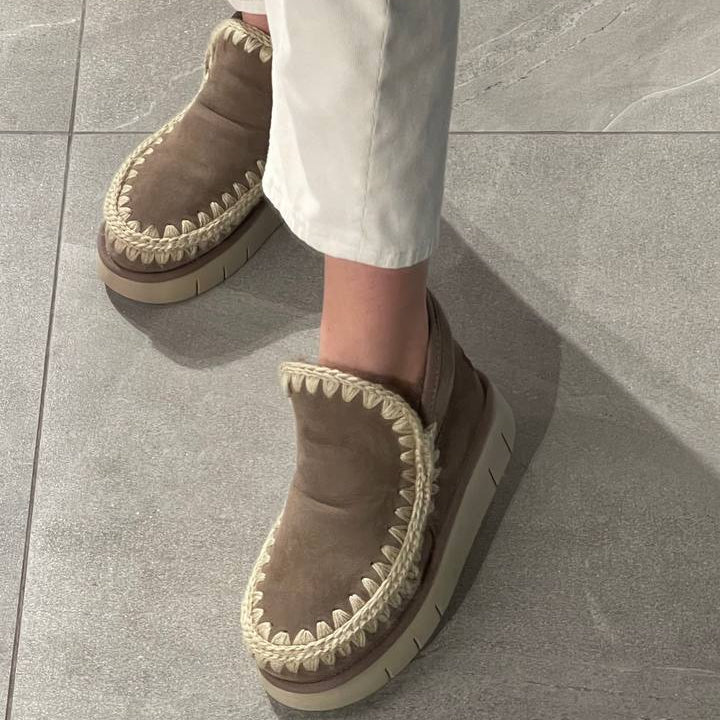 Mou Bounce sneaker camoscio tortora