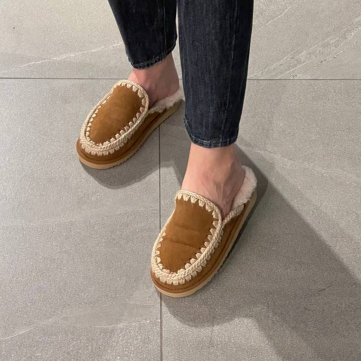 Mou ciabatta Eskimo Slipper cuoio