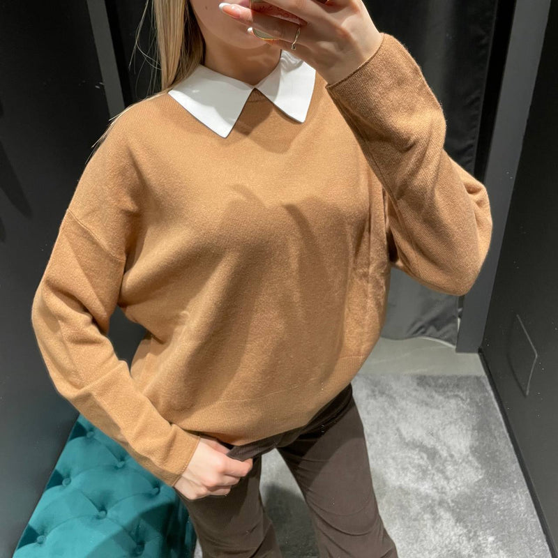 Souvenir maglia con colletto cammello