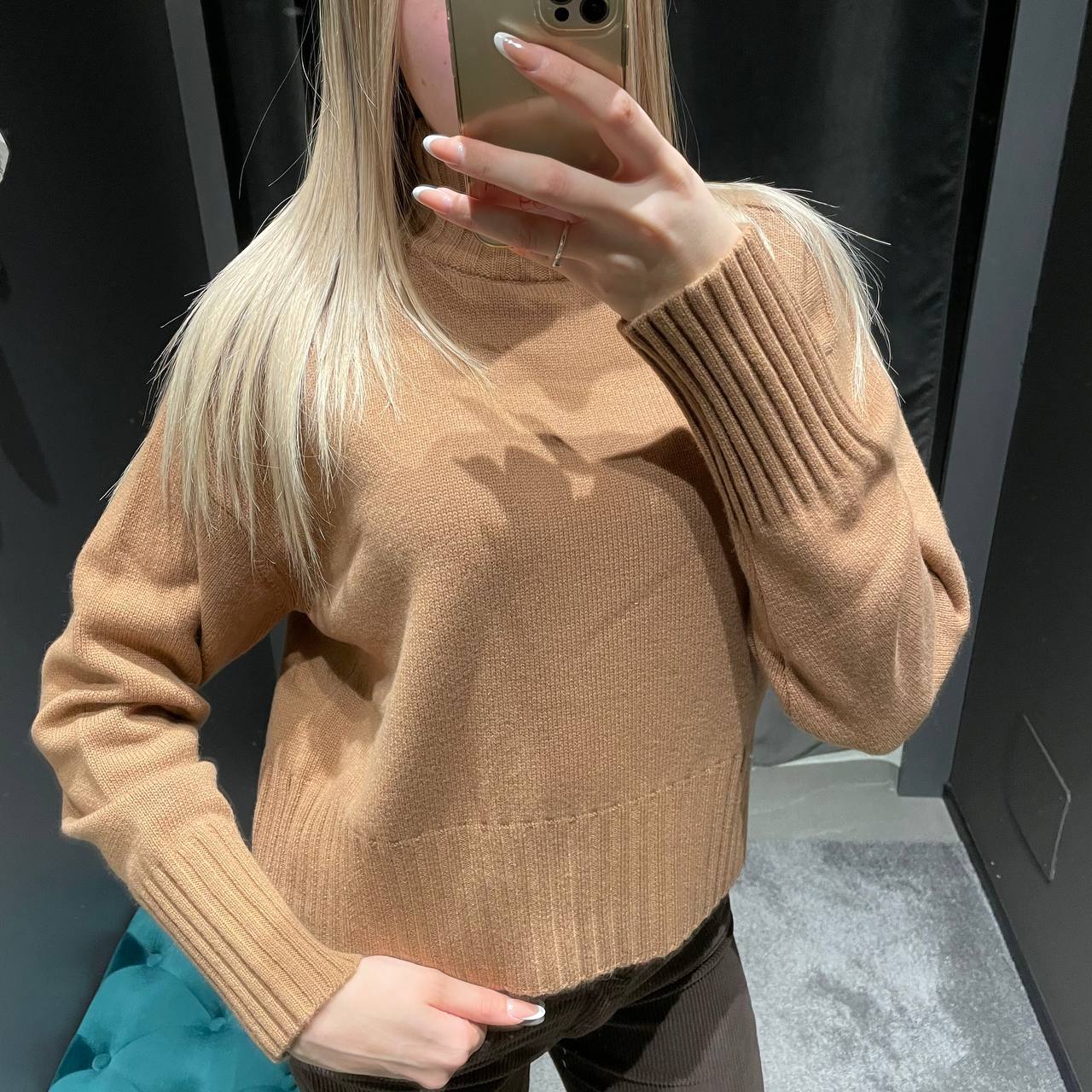 Souvenir maglione in lana cammello