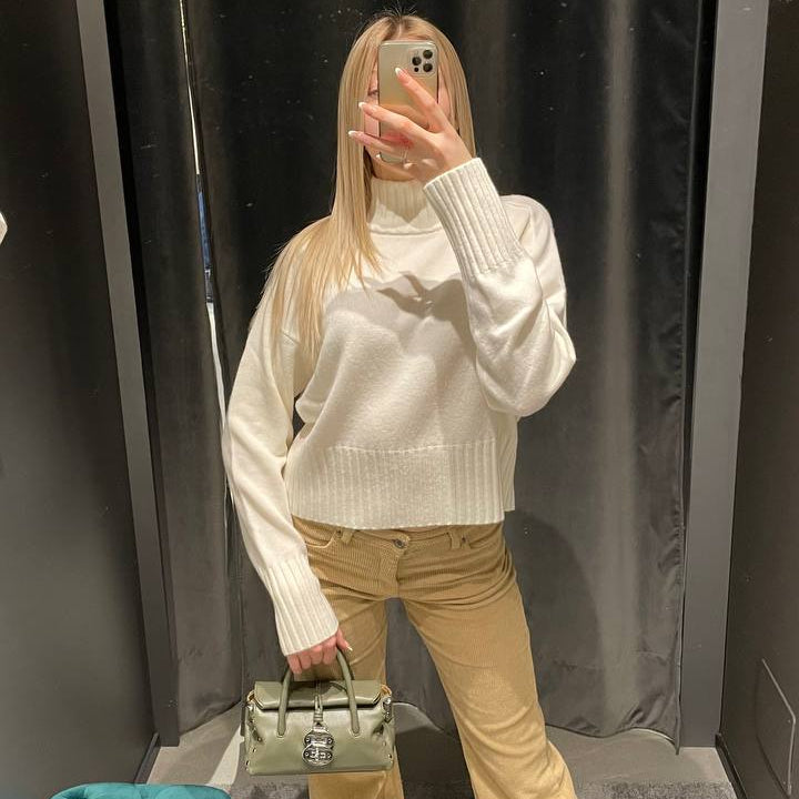 Souvenir maglione in lana bianco