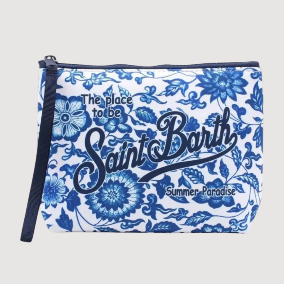 MC2 Saint Barth pochette Aline maj toile flower