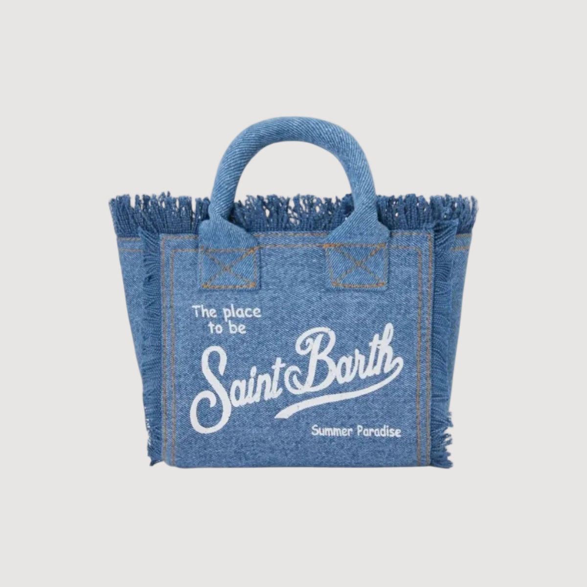 Mc2 Saint Barth borsa vanity mini denim