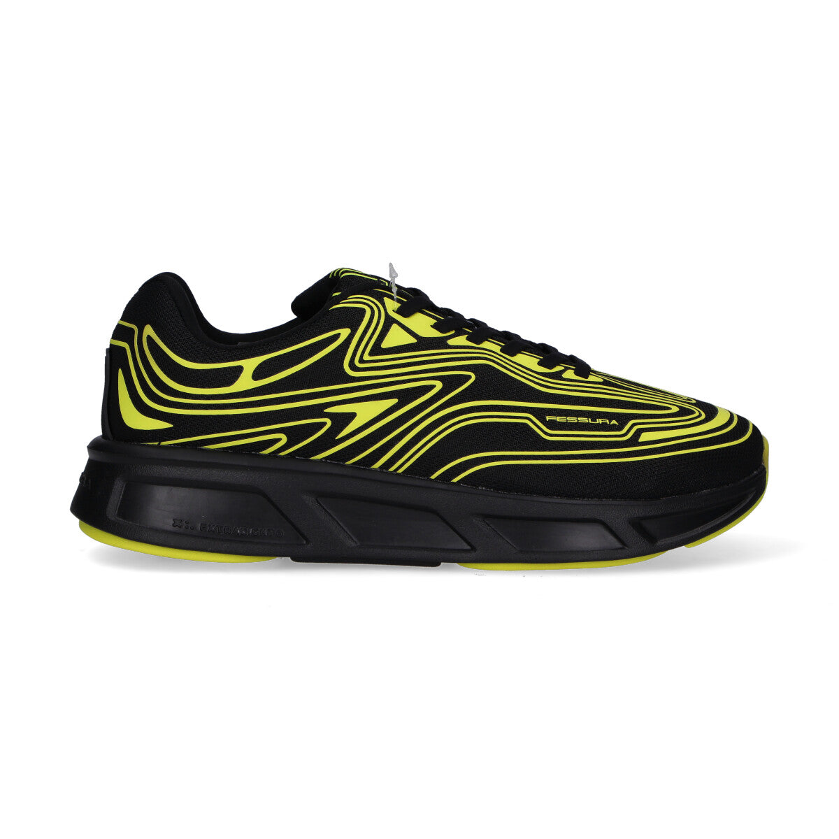 Fessura sneaker RUNFLEX#01 nero giallo
