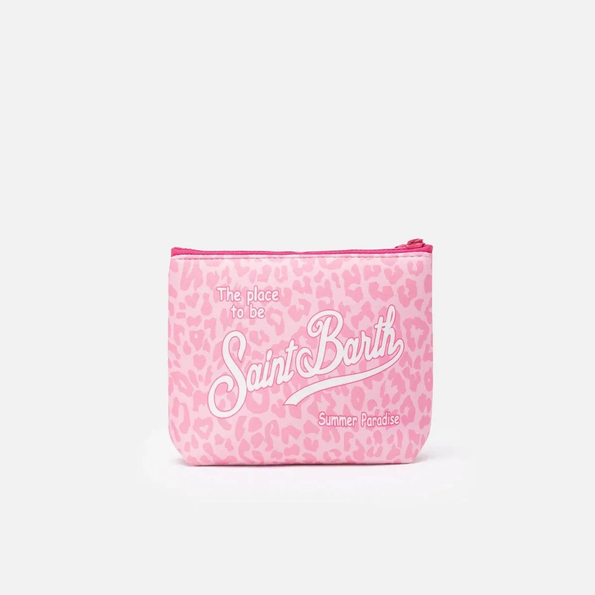 Mc2 Saint Barth pochette aline pastel leopard rosa