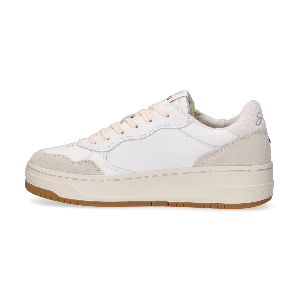 Sun68 sneaker Basket Love Lady in pelle bianca