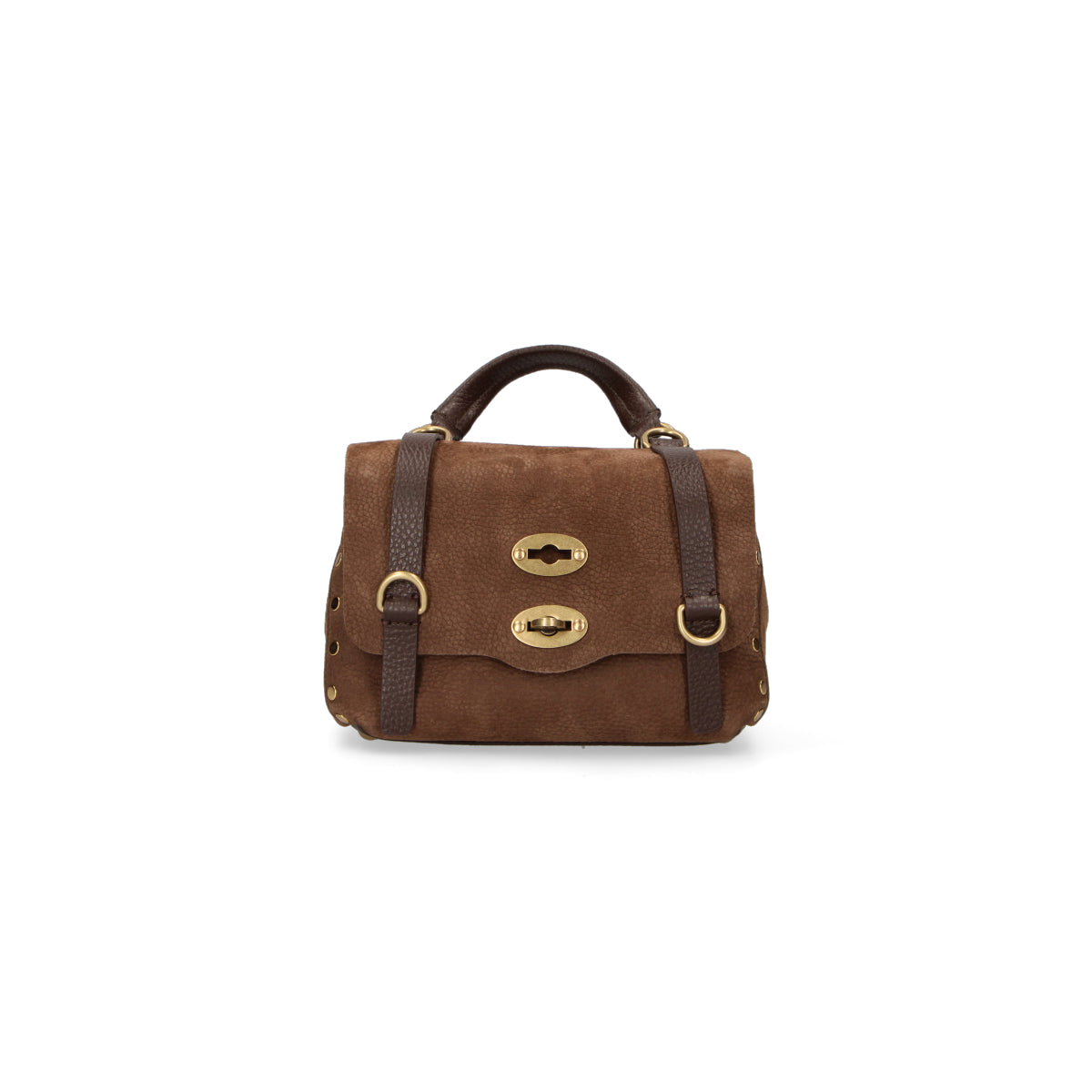 Zanellato borsa Postina baby Re Jones Nabuk brown tartufo di norcia