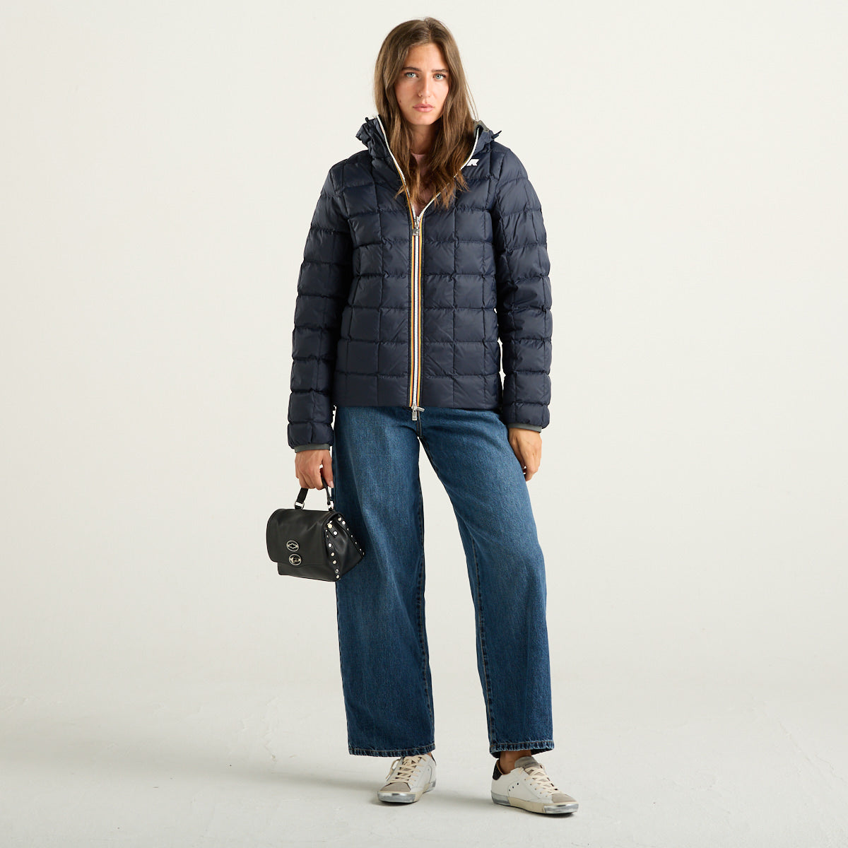 K-Way Jack ST Thermo Double Giubbotto Donna Reversibile Verde e Blu