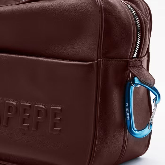 Patrizia Pepe borsa Shopping (IM)PERFECTION in pelle bordeaux