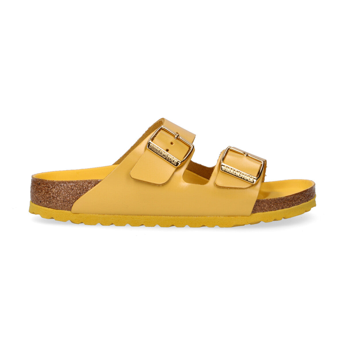 Birkenstock ciabatta Arizona in pelle gialla