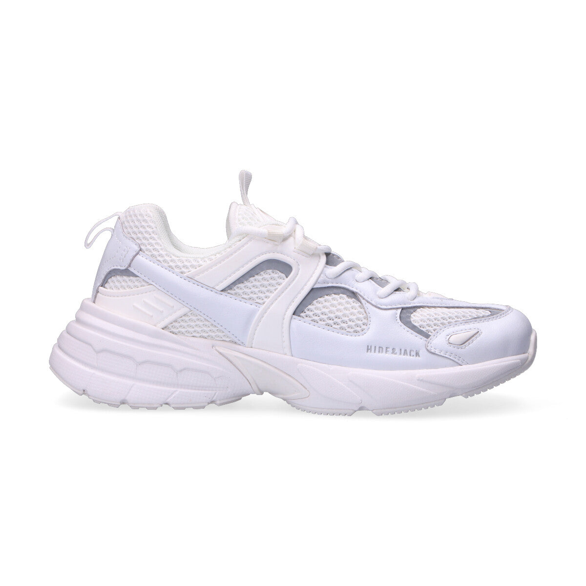 Hide&Jack sneaker in pelle,nylon e gomma bianca