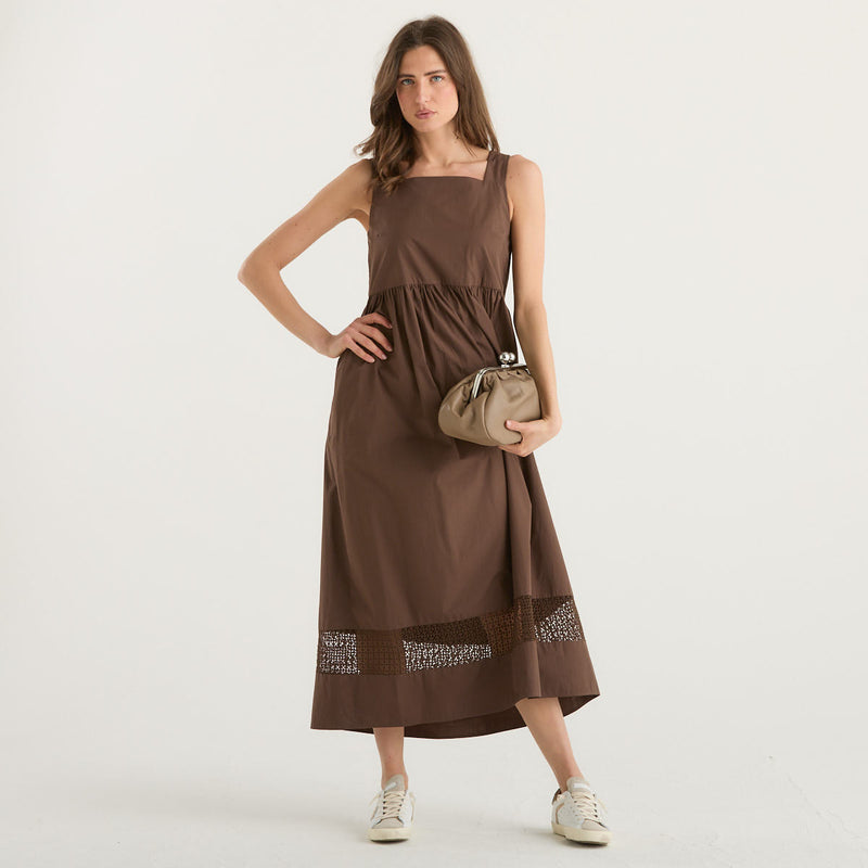 Weekend MaxMara abito lungo smanicato marrone