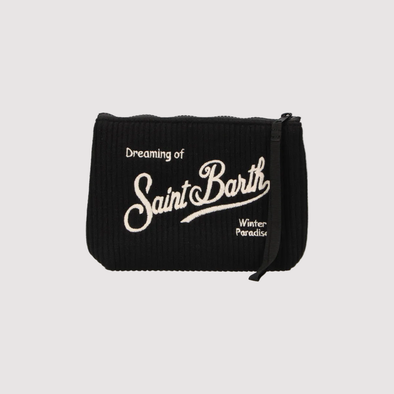Mc2 Saint Barth pochette Aline Tricot Rib nera
