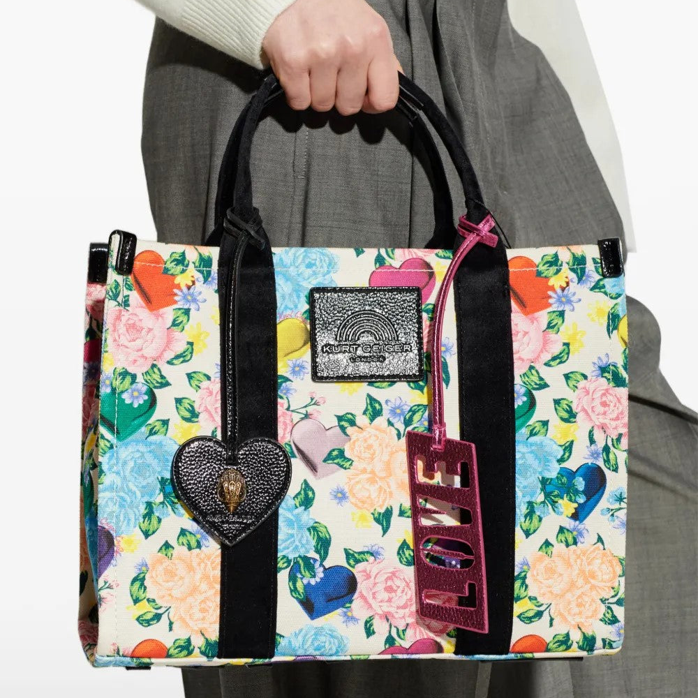 Kurt Geiger borsa tote piuccola tessuto multicolor