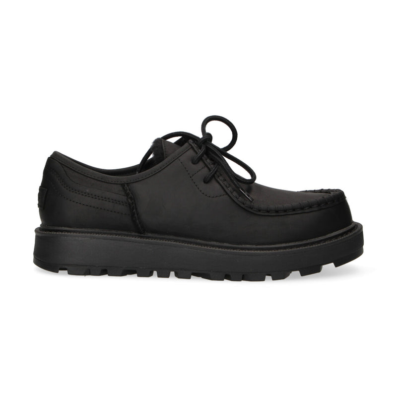 Ugg stringata Loften in pelle nera