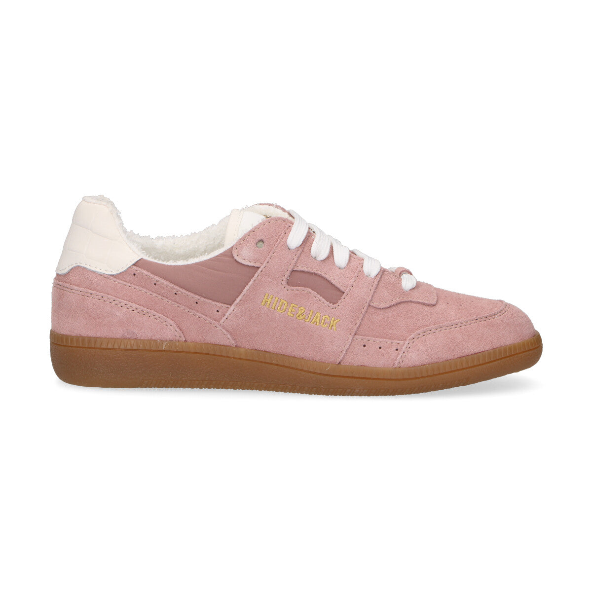 Hide&Jack sneaker in camoscio,nylon e pelle rosa