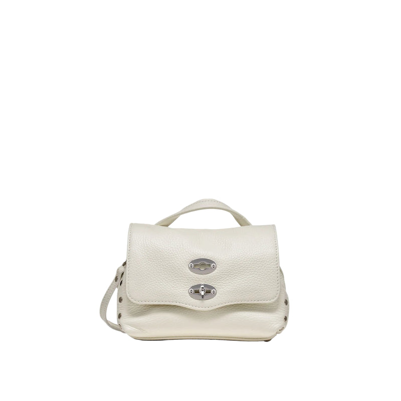 Zanellato borsa postina daily baby pelle bianca