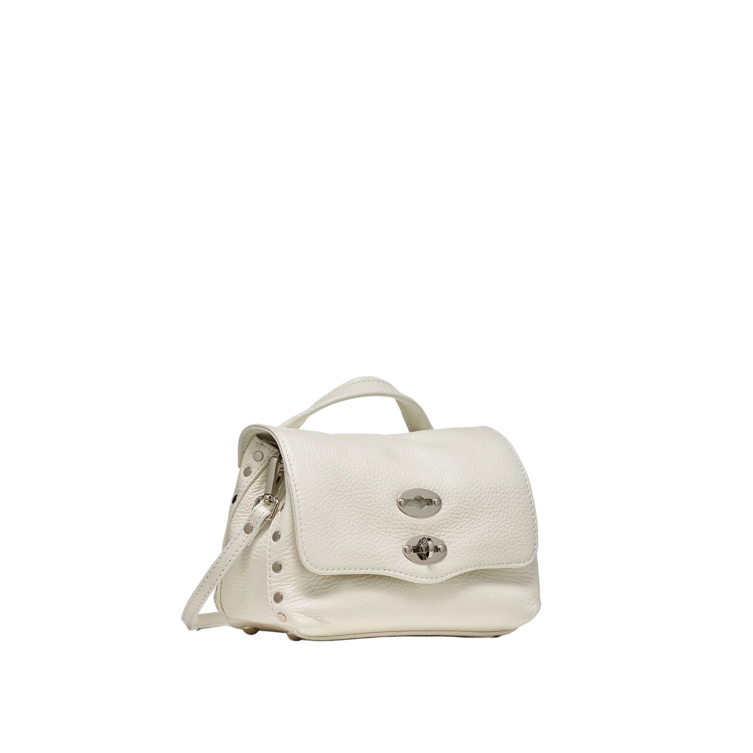 Zanellato borsa postina daily baby pelle bianca
