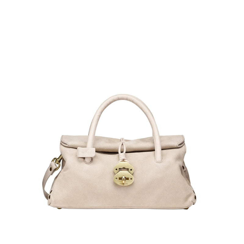 Zanellato borsa dotta jones S nubuck beige malva