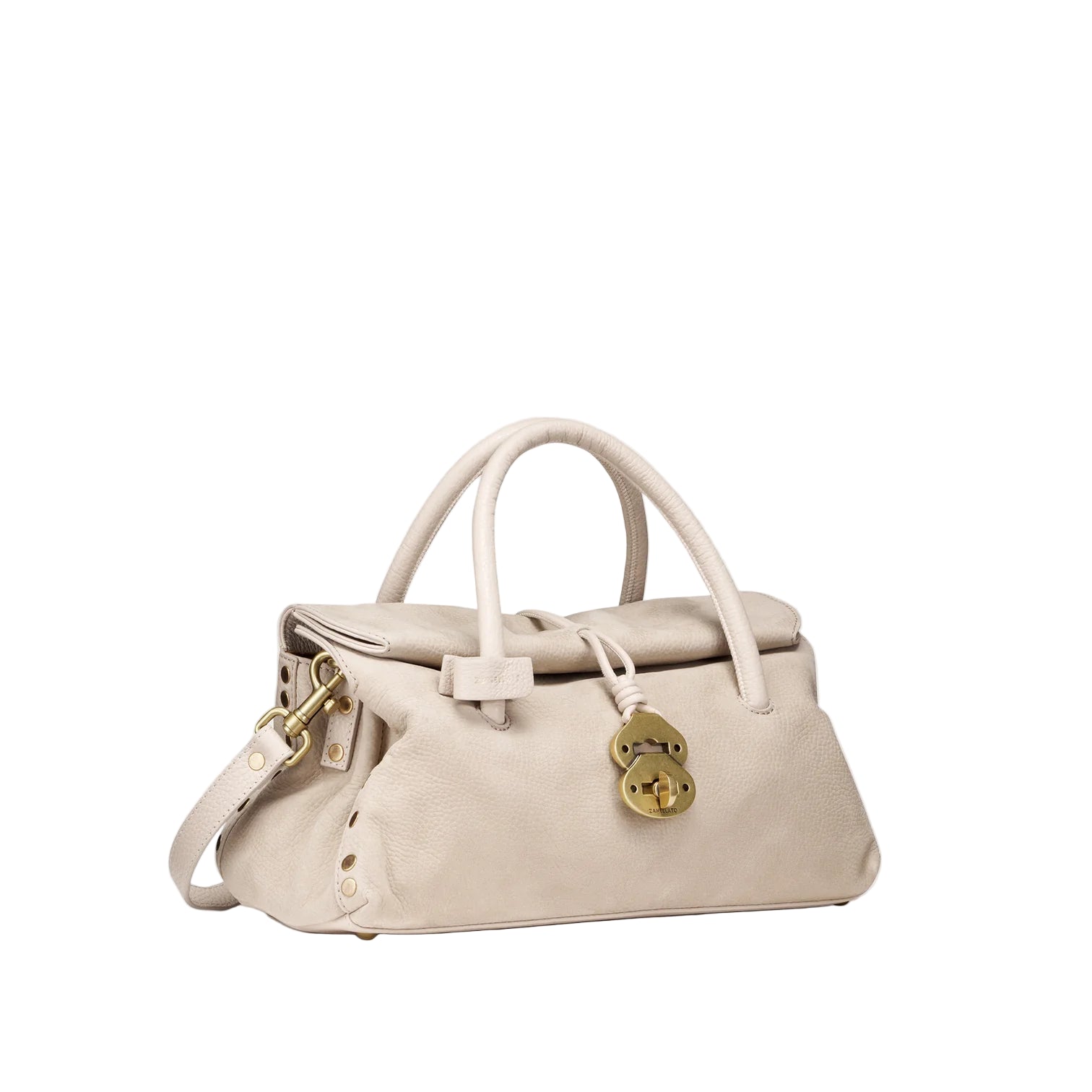 Zanellato borsa dotta jones S nubuck beige malva