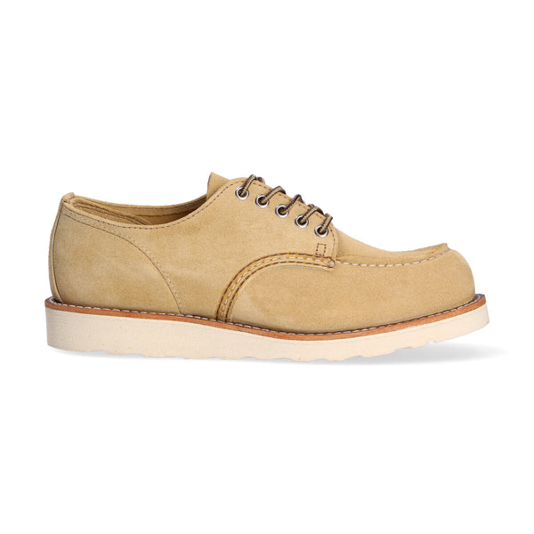 Red Wing Moc Oxford camoscio beige
